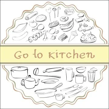 Go to kitchen Stock Illustration
