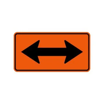 Go Left Or Right By the Arrows Symbol Sign Isolate on White Background,Vector Stock Illustration