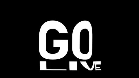 Go Live Kinetic Warp Text Animation Stock Footage 314998655