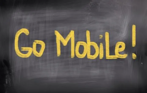 Go mobile concept Illustrazione stock