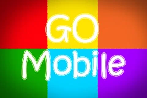 Go mobile concept Stock Illustration