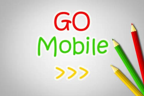 Go mobile concept Stock Illustration
