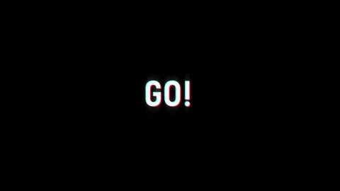Go motion text loop animation with glitch background effect Stock Footage 313435628