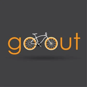Go out with bicycle Stock Illustration
