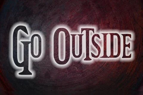 Go outside concept Stock Illustration