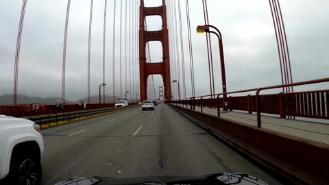 Go Pro Golden Gate Bridge POV Stock Footage 244819329