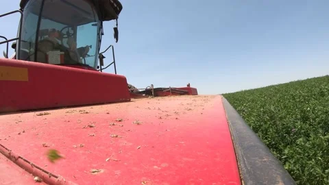 Go Pro - Header of a Swather (4) Stock Footage 221862387