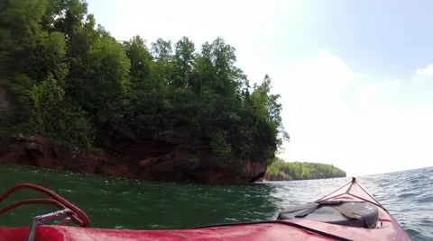 Go Pro on Kayak Stock Footage 44564150