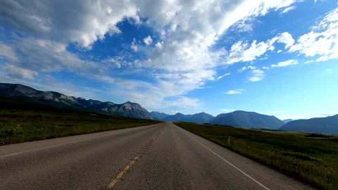 Go Pro mounted on car heading towards Waterman National Park, Canada Stock Footage 244817359