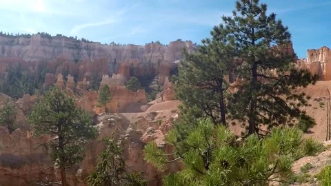 Go Pro Pan of Bryce Canyon Stock Footage 79577324