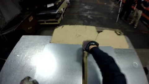 Go pro stacking metal Stock Footage 194209930