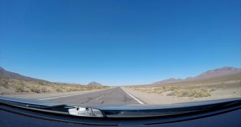 Go pro time lapse through Death Valley National Park in California. Stock Footage 99129364