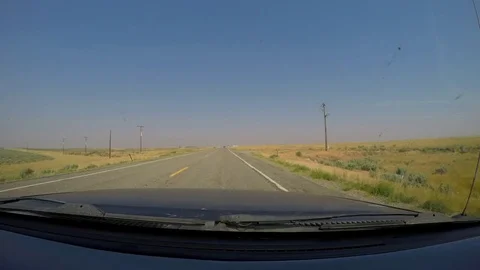 Go Pro timelapse of road trip from Los Angeles, California to Idaho. Stock Footage 81572775