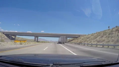 Go Pro timelapse of road trip from Los Angeles, California to Idaho. Stock Footage 81588245