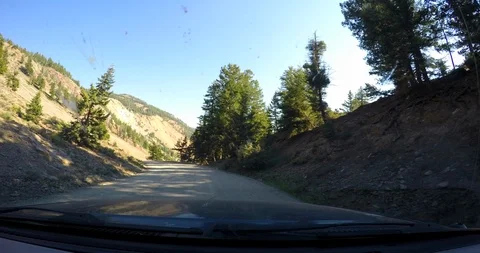 Go Pro timelapse of road trip from Los Angeles, California to Idaho. Stock Footage 99154555
