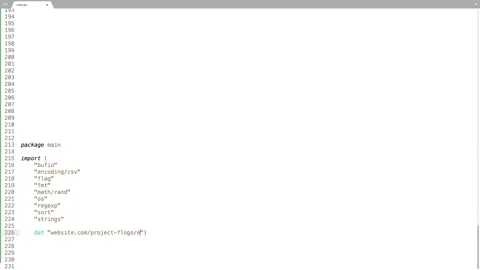 Go Programming Language Source Code Typing Effect. Go Programmer Ticker Color Stock Footage 147972605