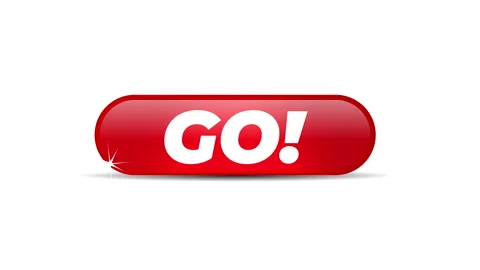 Go! red glossy button Stock Footage 225296834