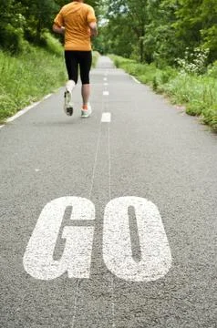 Go on the road Stock Illustration