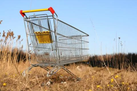 Go shoping cart Stock Photos