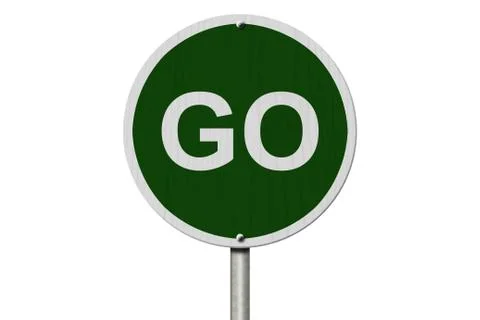 Go sign Stock Illustration