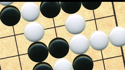 Go strategy board game. Stock Footage 79080222