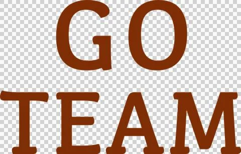 Go Team Text Design Stock Illustration