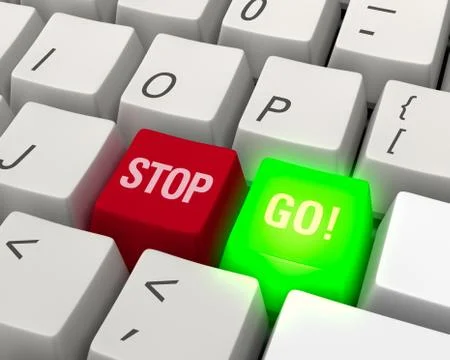 Go! technology keyboard Stock Illustration