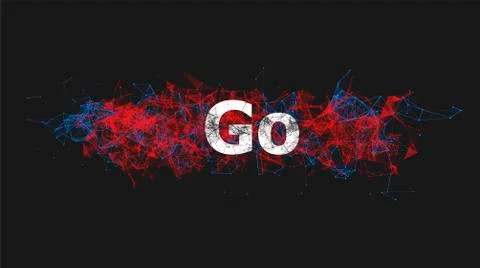 Go technology for website design Stock Illustration
