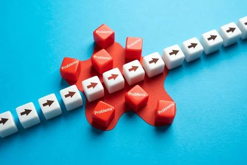 Go through problems. Overcome obstacles. Avoid trouble. Adaptability. Be adap Foto stock