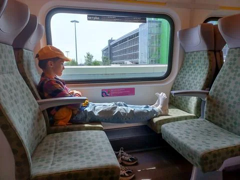 Go train inside view Stock Photos