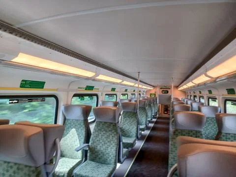 Go train inside view Stock Photos