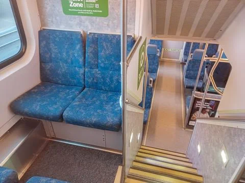 Go train inside view Stock Photos