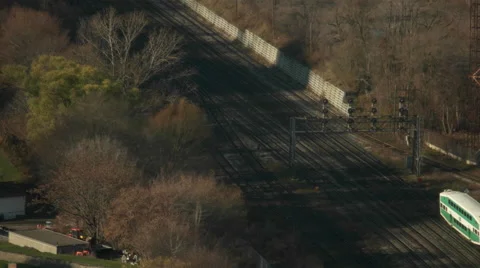 Go Train in the Morning. Stock Footage 58073755