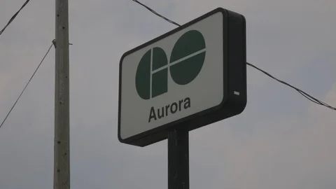 Go Train Sign Stock Footage 99373394