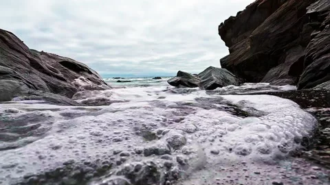 GO UNDER THE WAVE Stock Footage 245386969