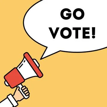 Go vote concept. Ilustración de archivo