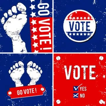 Go vote Stock Illustration