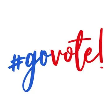 Go vote - vector illustration. Stock Illustration