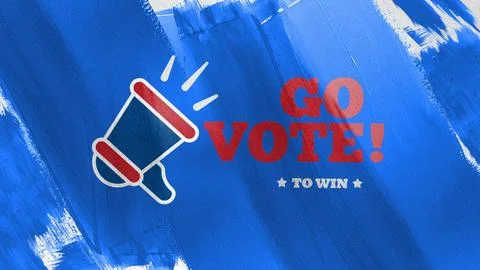 Go Vote. To Win. Election Campaign. Stock Illustration