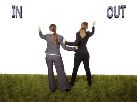 Go this way Foto stock