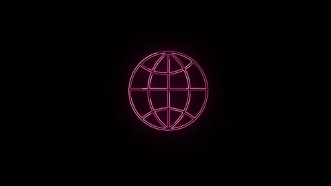 Go to web Internet flat symbol icon Web Click planet Earth. Technology and .. Stock Footage 305009123