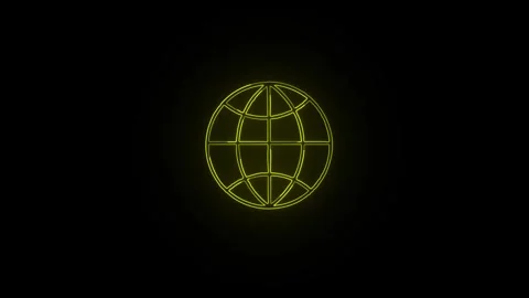 Go to web Internet flat symbol icon Web Click planet Earth. Technology and .. Stock Footage 305009147