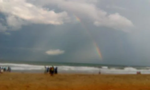 Goa Beach Rainbow Stock Photos