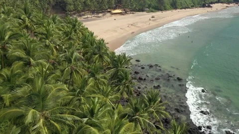 Goa best view of Cabo De Rama Beach Video stock 238059868
