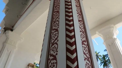 GOA, India  Oct, 2016: Temple painting. Indian master painting Temple. Stock-Footage 74875120