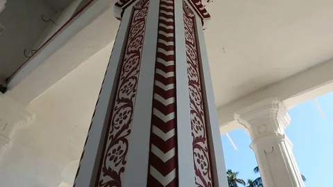 GOA, India  Oct, 2016: Temple painting. Indian master painting Temple. Stock-Footage 74875158