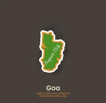 Goa vector sticker Stock Illustration