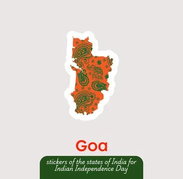 Goa vector sticker Stock Illustration