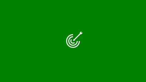 Goal Achieved, Target Reached, Mission Successful - Green Screen, 7.5% gray Stock Footage 333089552