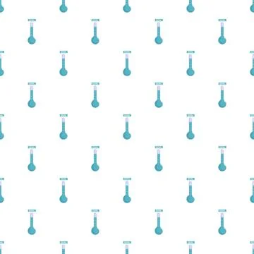 Goal achievement thermometer pattern with progress measurement Stock Illustration